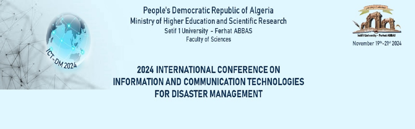 International Conference on ICT for Disaster Management “ICT-DM 2024”